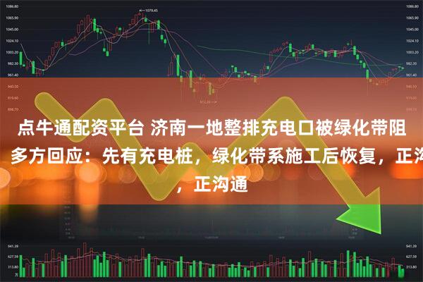 点牛通配资平台 济南一地整排充电口被绿化带阻隔，多方回应：先有充电桩，绿化带系施工后恢复，正沟通